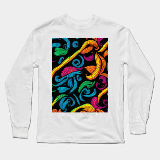 Colourful Fabric Design Long Sleeve T-Shirt